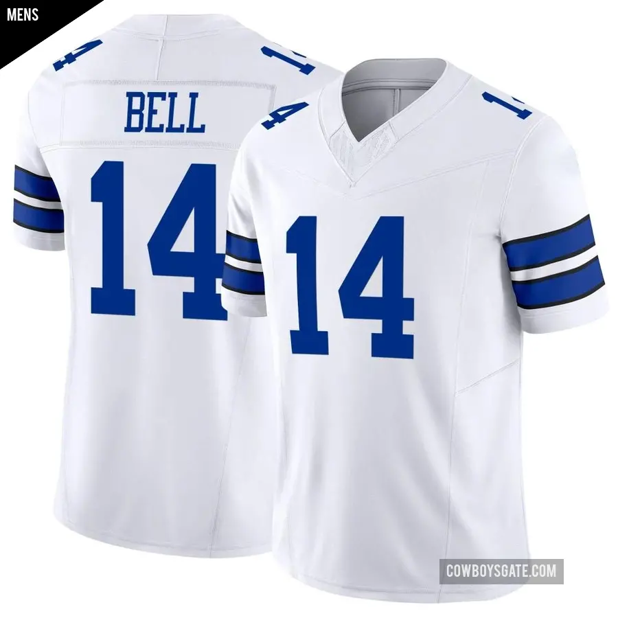 Men's Dallas Cowboys ＃14 Markquese Bell White Limited Vapor F.U.S.E. Jersey
