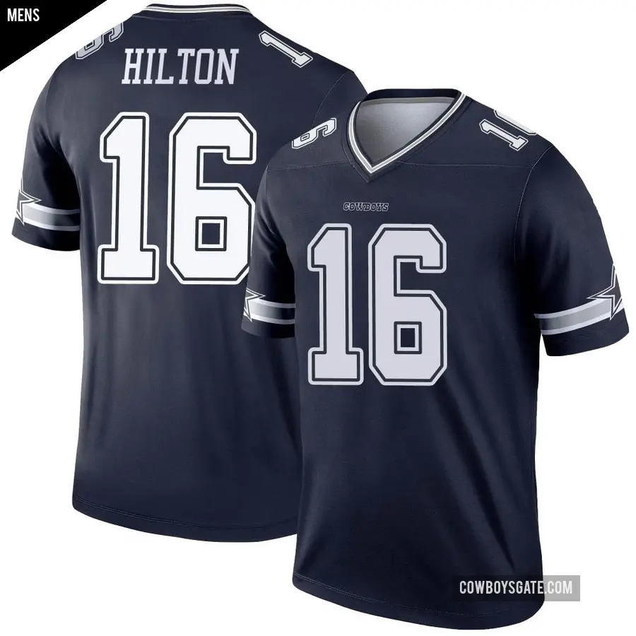 Men's Dallas Cowboys ＃16 T.Y. Hilton Navy Legend Jersey
