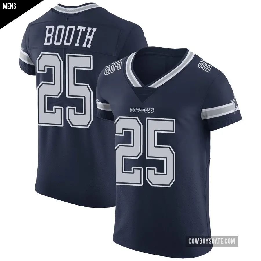 Men's Dallas Cowboys ＃25 Andrew Booth Navy Elite Team Color Vapor Untouchable Jersey