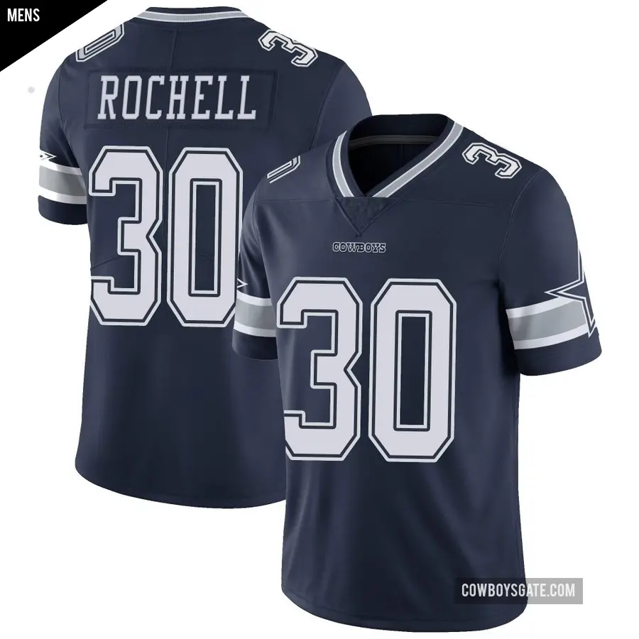 Men's Dallas Cowboys ＃30 Robert Rochell Navy Limited Team Color Vapor Untouchable Jersey