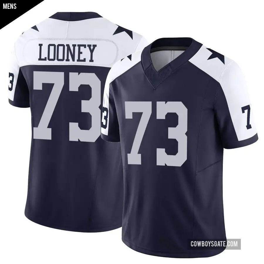 Men's Dallas Cowboys ＃73 Joe Looney Navy Limited Alternate Vapor F.U.S.E. Jersey