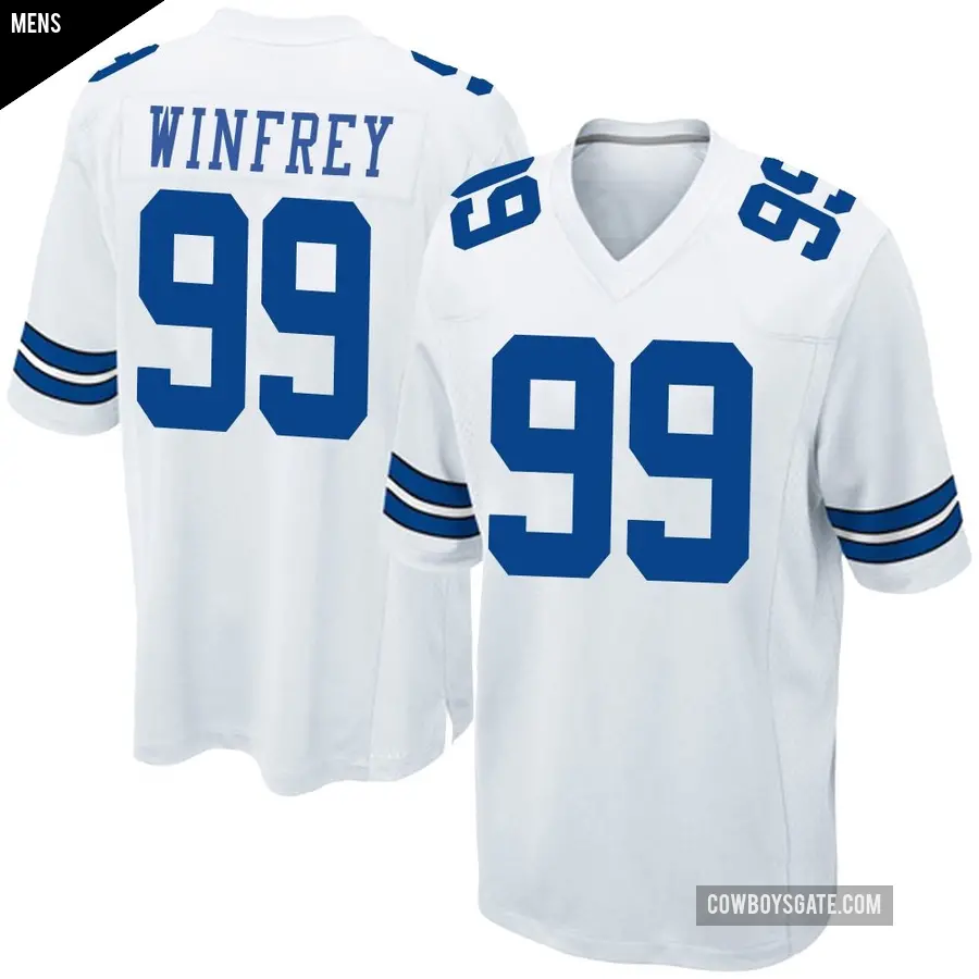 Men's Dallas Cowboys ＃99 Perrion Winfrey White Game Jersey