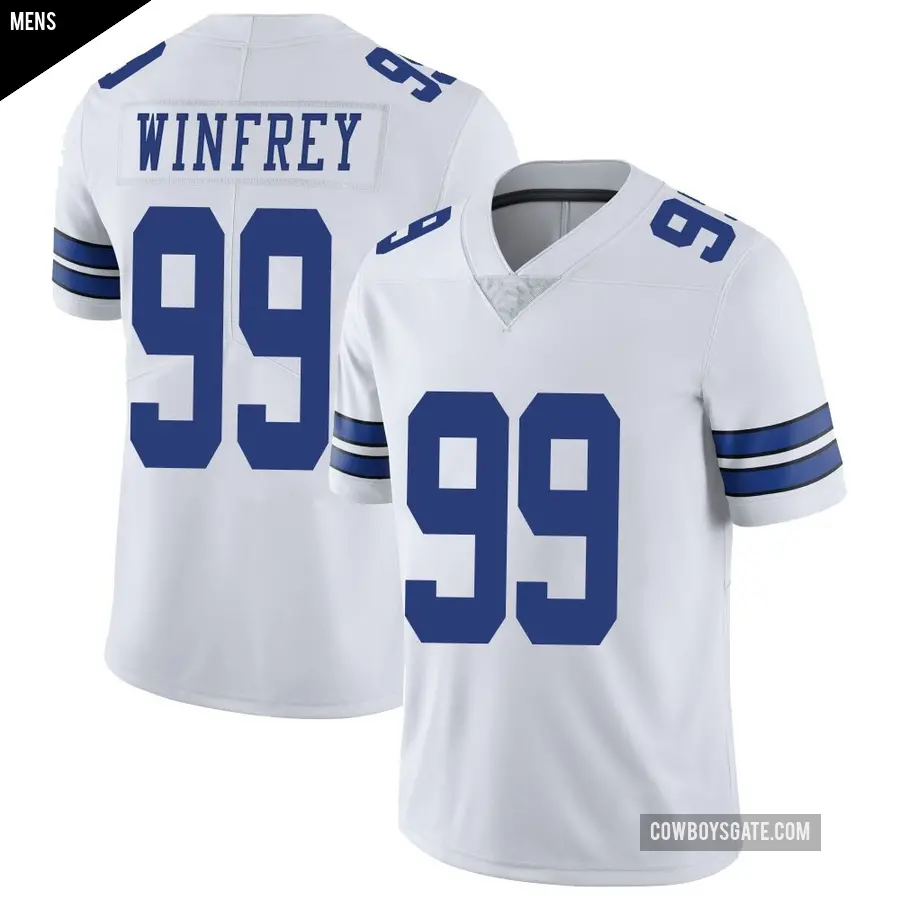 Men's Dallas Cowboys ＃99 Perrion Winfrey White Limited Vapor Untouchable Jersey
