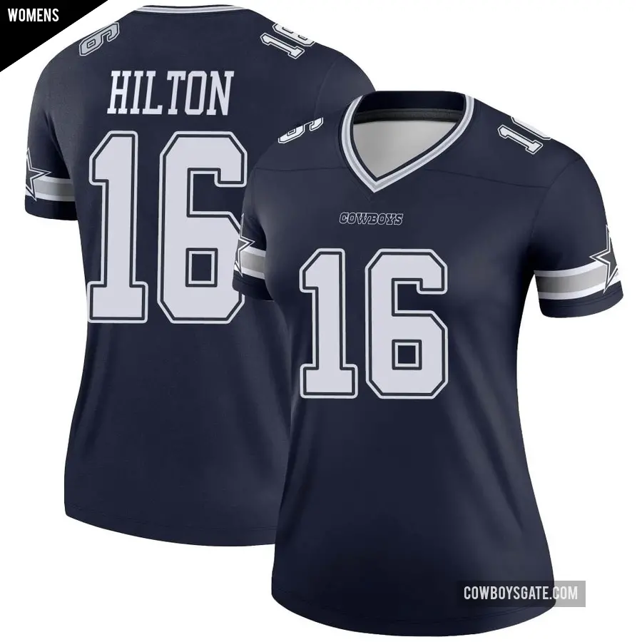 Women's Dallas Cowboys ＃16 T.Y. Hilton Navy Legend Jersey