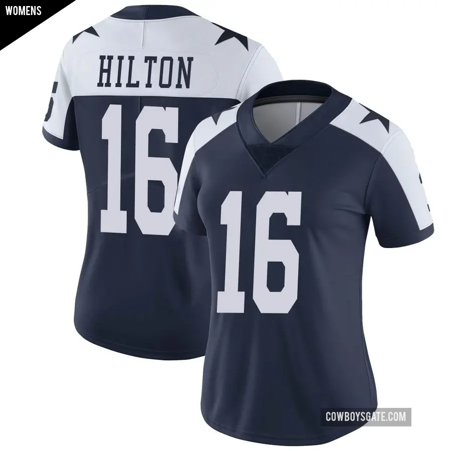 Women's Dallas Cowboys ＃16 T.Y. Hilton Navy Limited Alternate Vapor Untouchable Jersey