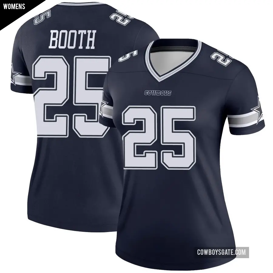 Women's Dallas Cowboys ＃25 Andrew Booth Navy Legend Jersey