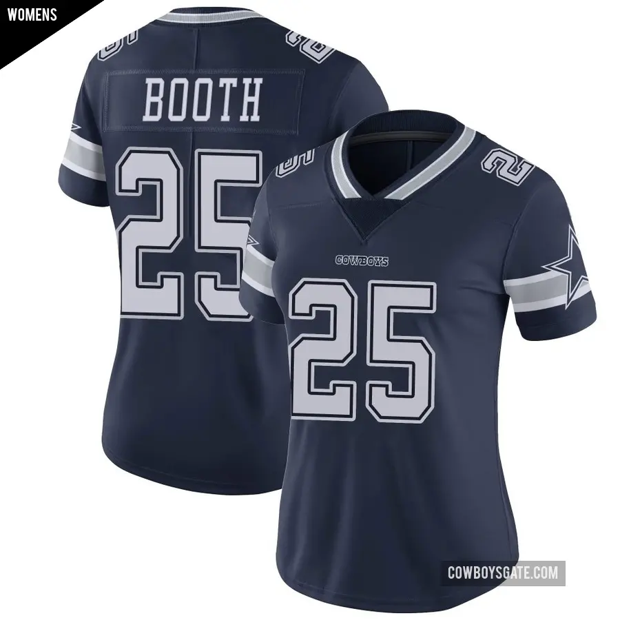 Women's Dallas Cowboys ＃25 Andrew Booth Navy Limited Team Color Vapor Untouchable Jersey