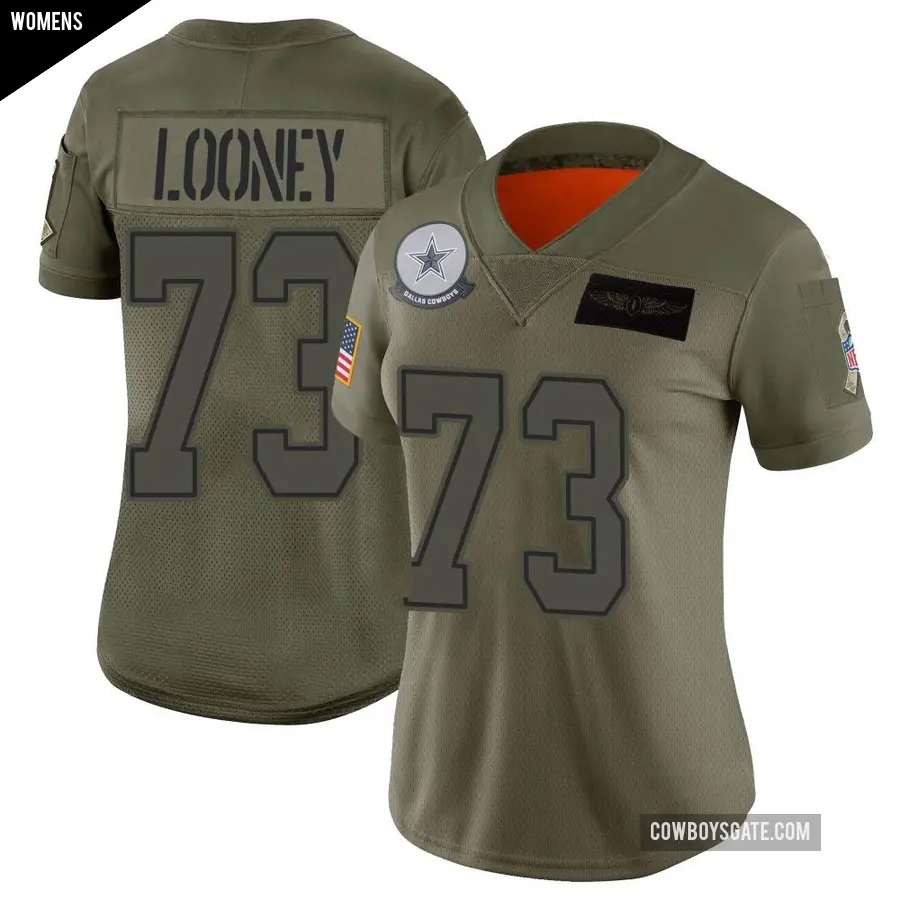 Women's Dallas Cowboys ＃73 Joe Looney Camo Limited 2019 Salute to Service Jersey