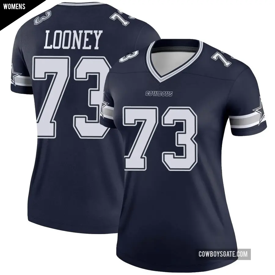 Women's Dallas Cowboys ＃73 Joe Looney Navy Legend Jersey