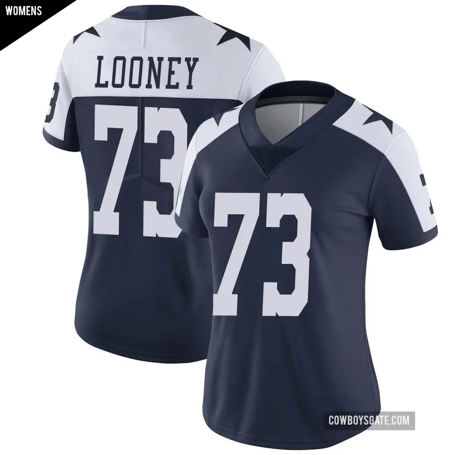 Women's Dallas Cowboys ＃73 Joe Looney Navy Limited Alternate Vapor Untouchable Jersey
