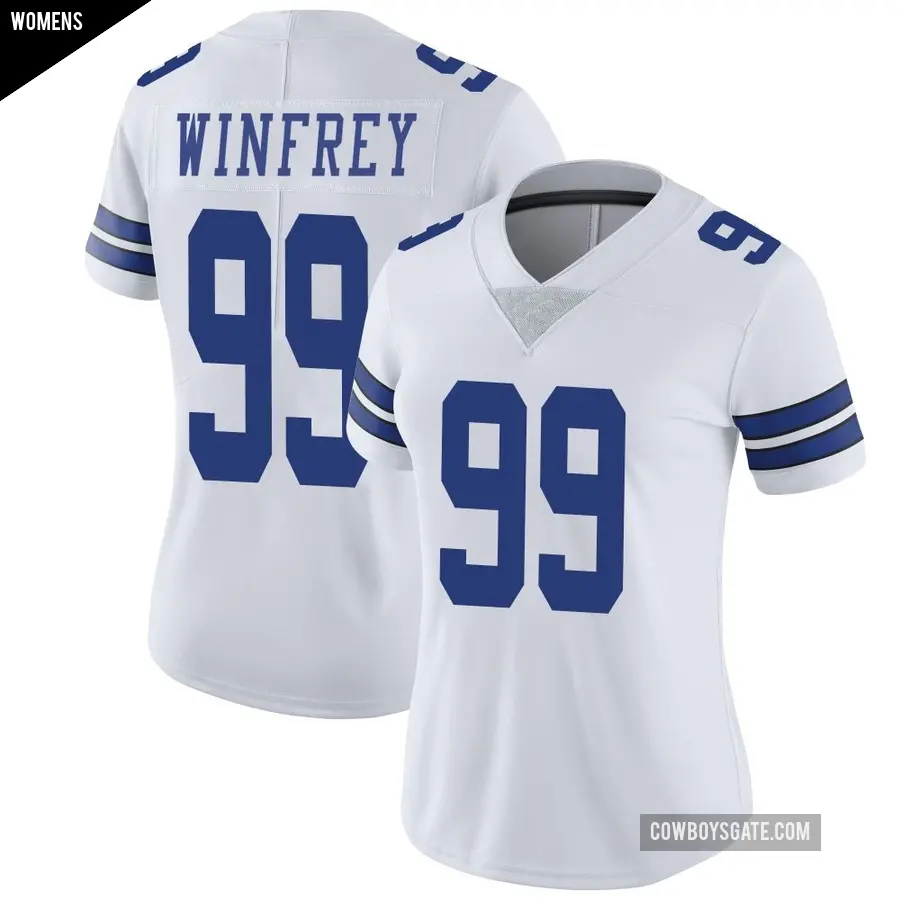 Women's Dallas Cowboys ＃99 Perrion Winfrey White Limited Vapor Untouchable Jersey