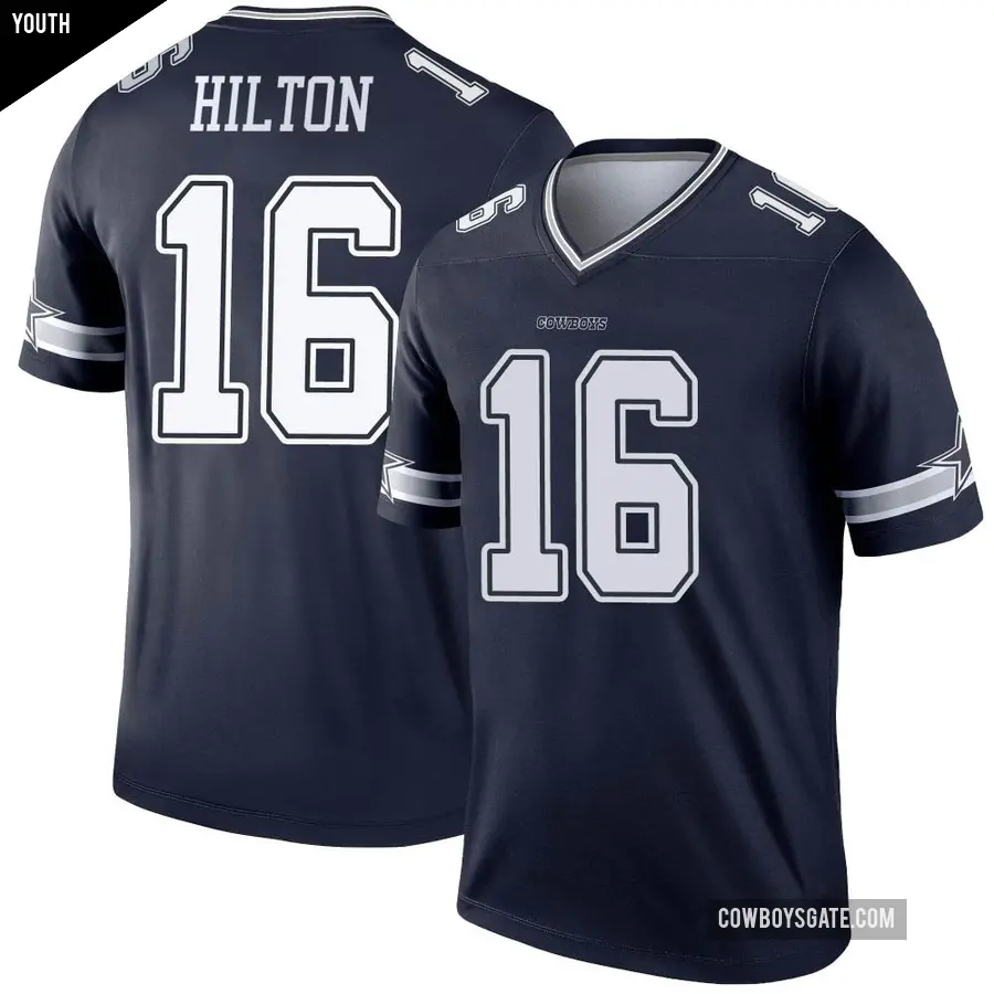 Youth Dallas Cowboys ＃16 T.Y. Hilton Navy Legend Jersey