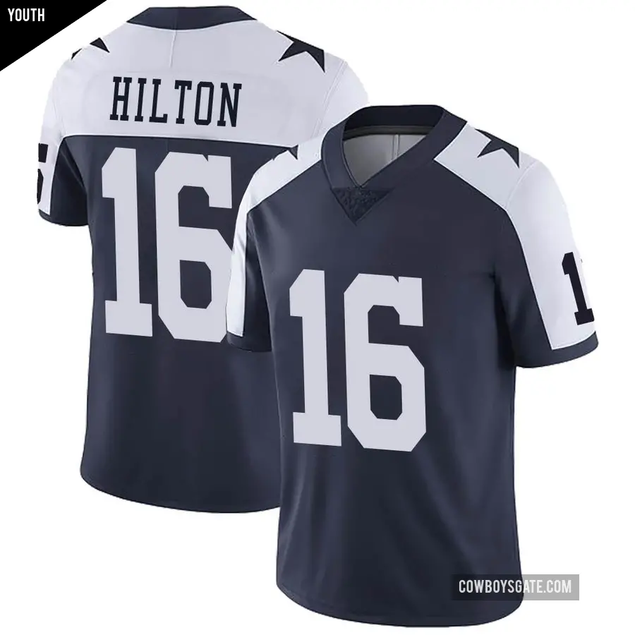 Youth Dallas Cowboys ＃16 T.Y. Hilton Navy Limited Alternate Vapor Untouchable Jersey