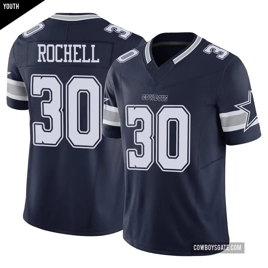 Youth Dallas Cowboys ＃30 Robert Rochell Navy Limited Vapor F.U.S.E. Jersey
