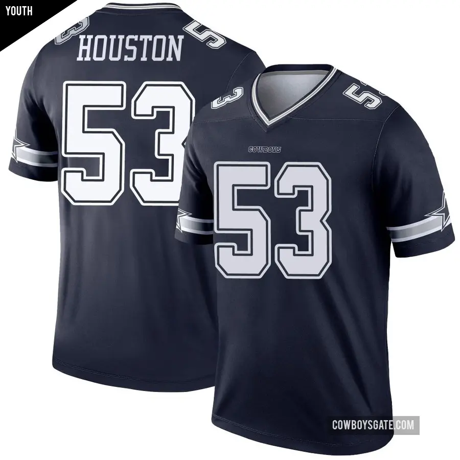 Youth Dallas Cowboys ＃53 James Houston Navy Legend Jersey