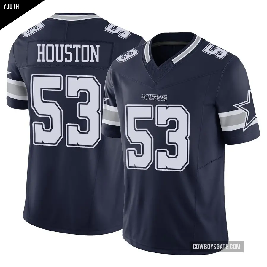 Youth Dallas Cowboys ＃53 James Houston Navy Limited Vapor F.U.S.E. Jersey