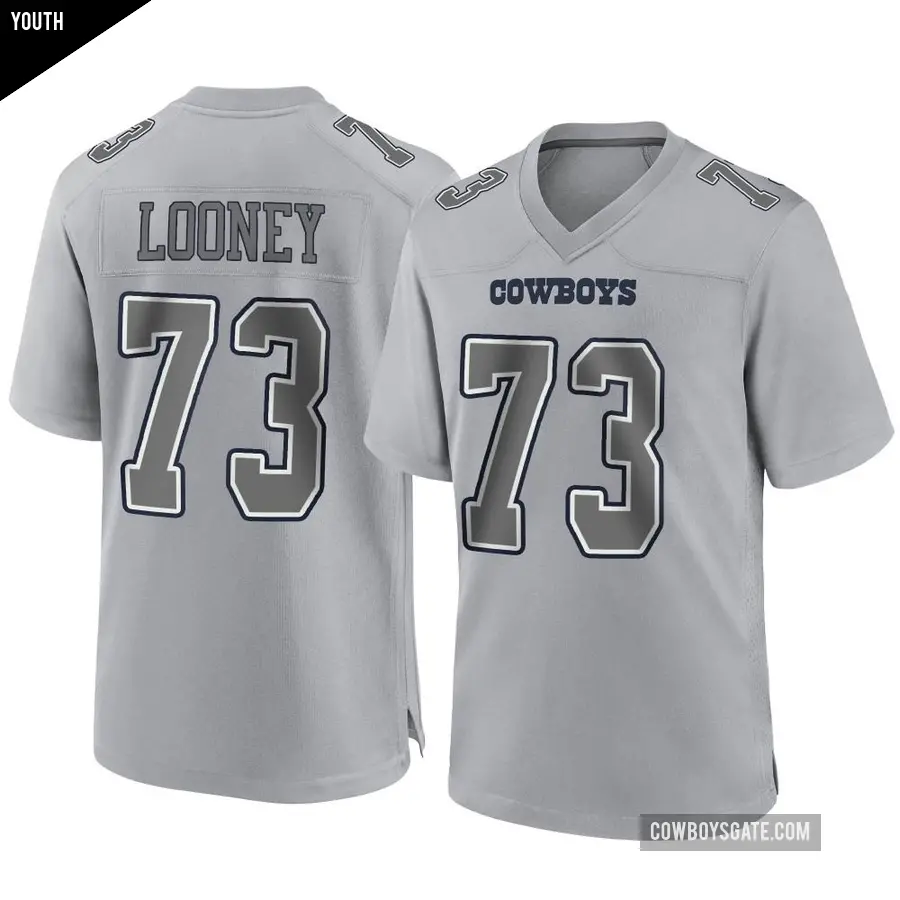Youth Dallas Cowboys ＃73 Joe Looney Gray Game Atmosphere Fashion Jersey