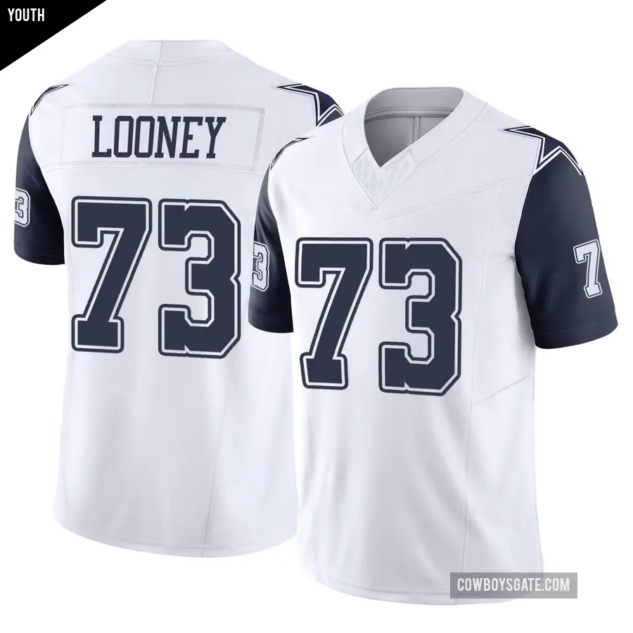 Youth Dallas Cowboys ＃73 Joe Looney White Limited 2nd Alternate Vapor F.U.S.E. Jersey