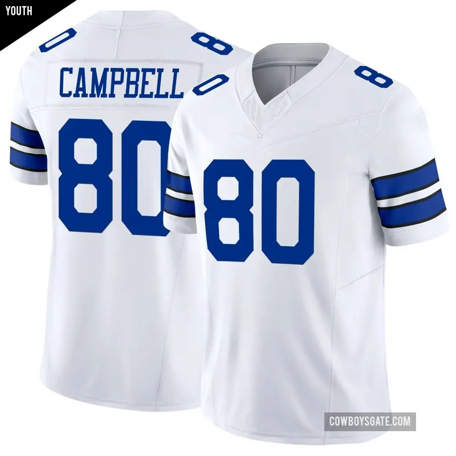 Youth Dallas Cowboys ＃80 Parris Campbell White Limited Vapor F.U.S.E. Jersey