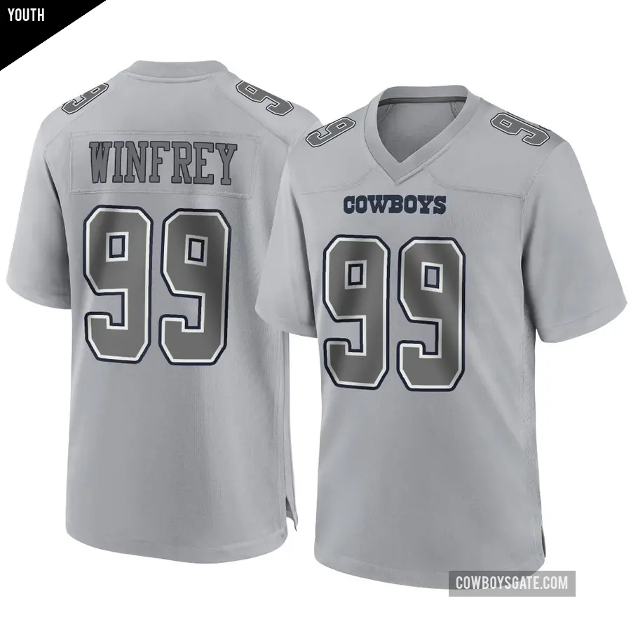 Youth Dallas Cowboys ＃99 Perrion Winfrey Gray Game Atmosphere Fashion Jersey