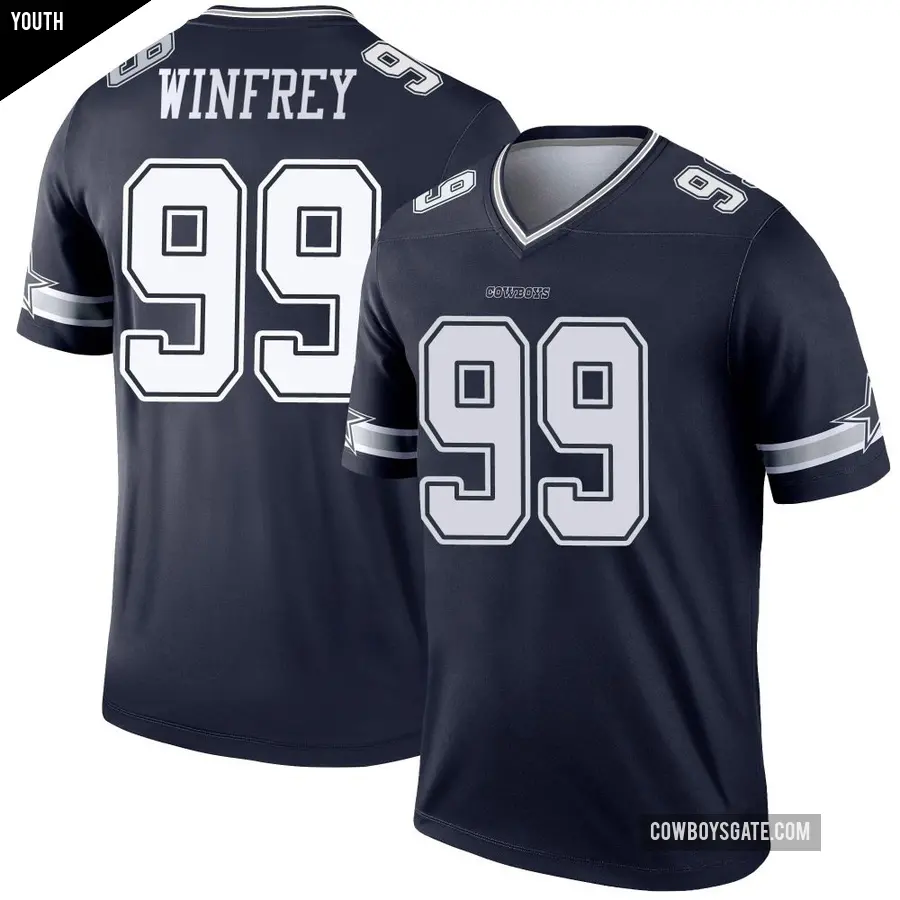 Youth Dallas Cowboys ＃99 Perrion Winfrey Navy Legend Jersey