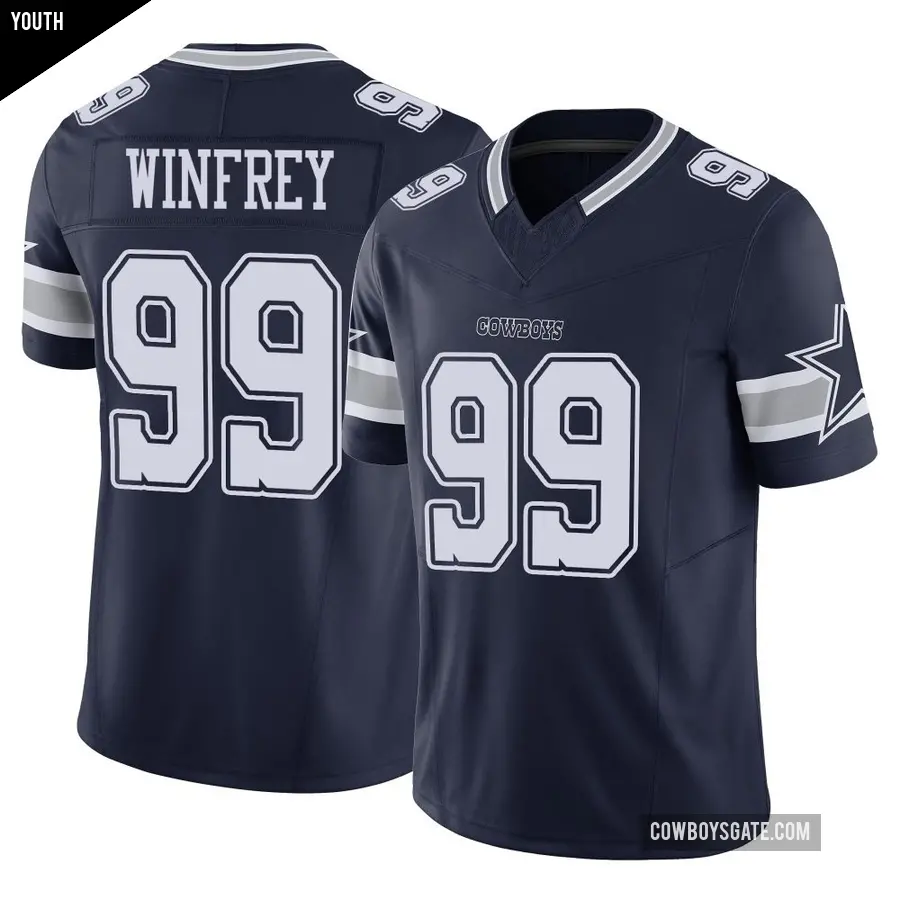 Youth Dallas Cowboys ＃99 Perrion Winfrey Navy Limited Vapor F.U.S.E. Jersey